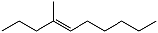 (E)-4-Methyl-4-decene 结构式