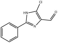 5-氯-2-苯基-3H-咪唑-4-甲醛 结构式