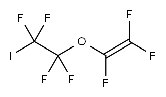 trifluoro(1,1,2,2-tetrafluoro-2-iodoethoxy)ethylene 结构式