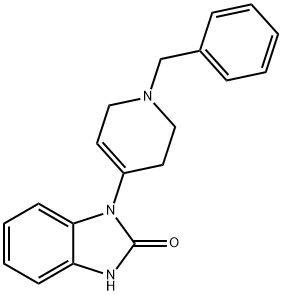 1-[4-(1-苄基-1,2,3,6-四氢吡啶基)]-1,3-苯并咪唑-2-酮 结构式