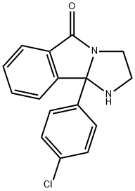 9BETA-(4-氯苯基)-1,2,3,9BETA-四氢-5H-咪唑并[2,1-A]异吲哚-5-酮 结构式