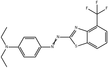N,N-Diethyl-4-[[4-(trifluoromethyl)benzothiazol-2-yl]azo]benzenamine 结构式