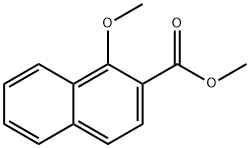1-甲氧基-2-萘酸甲酯 结构式