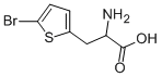 3-(5-溴噻吩-2-基)-DL-丙氨酸 结构式