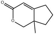 Cyclopenta[c]pyran-3(1H)-one, 5,6,7,7a-tetrahydro-7a-methyl- (9CI) 结构式