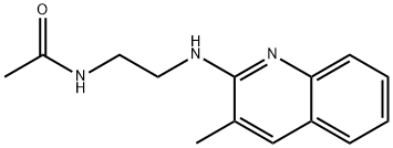 Acetamide, N-[2-[(3-methyl-2-quinolinyl)amino]ethyl]- (9CI) 结构式