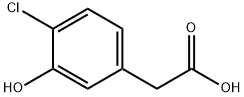2-(4-氯-3-羟基苯基)乙酸 结构式