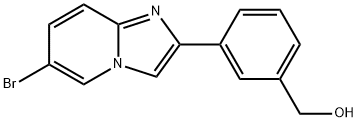 [3-(6-bromo-imidazo[1,2-a]pyridin-2-yl)-phenyl]-methanol 结构式