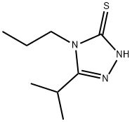 5-异丙基-4-丙基-4H-[1,2,4]三唑-3-硫醇 结构式