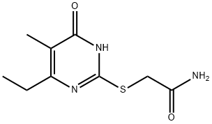 Acetamide, 2-[(6-ethyl-1,4-dihydro-5-methyl-4-oxo-2-pyrimidinyl)thio]- (9CI) 结构式