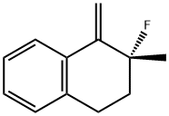 Naphthalene, 2-fluoro-1,2,3,4-tetrahydro-2-methyl-1-methylene-, (2R)- (9CI) 结构式