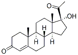 17- BETA-羟基黄体酮 结构式