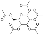 α-D-葡糖五乙酸酯 结构式