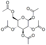 β-五乙酰葡萄糖 结构式