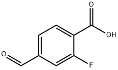 4-CARBOXY-3-FLUOROBENZALDEHYDE 结构式