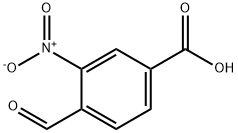4-甲酰基-3-硝基苯甲酸 结构式