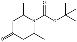 2,6-二甲基-4-氧代-哌啶-1-甲酸叔丁酯 结构式
