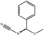 N-氰基苯甲亚胺酸甲酯 结构式