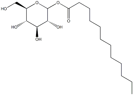 1-氧代十二烷基-D-葡萄糖苷 结构式