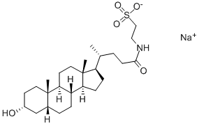 牛磺石胆酸钠 结构式