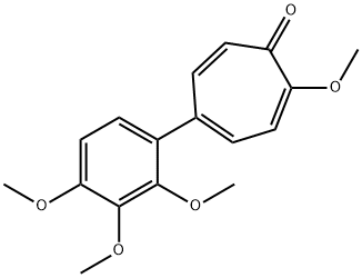 2-甲氧基-5-(2',3',4'-三甲氧基苯基)环庚三烯酮 结构式