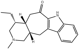 (4R)-4α-Ethyl-1,3,4,4aβ,5,7,12,12aβ-octahydro-2-methylpyrido[3',4':4,5]cyclohept[1,2-b]indol-6(2H)-one 结构式