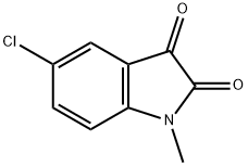 5-氯-1-甲基吲哚啉-2,3-二酮 结构式