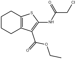 2-(2-氯乙烷酰基氨基)-4,5,6,7-四氢-1-苯并噻吩-3-甲酸乙酯 结构式