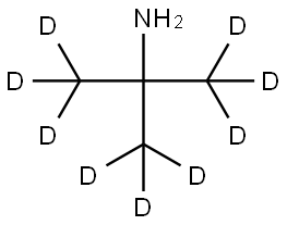 叔丁胺-D9 结构式