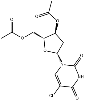 5-Chloro-35di-O-acetyl-2'-deoxyuridine 结构式
