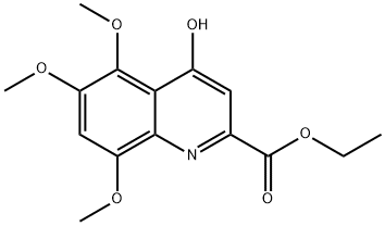 4-羟基-5,6,8-三甲氧基喹啉-2-羧酸乙酯 结构式