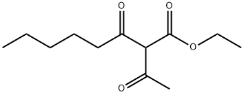 ethyl 2-acetyl-3-oxooctanoate 结构式