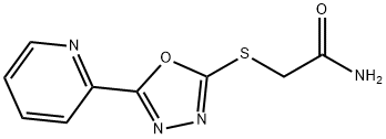 Acetamide, 2-[[5-(2-pyridinyl)-1,3,4-oxadiazol-2-yl]thio]- (9CI) 结构式