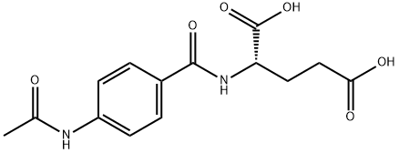 4-acetamidobenzoylglutamate 结构式