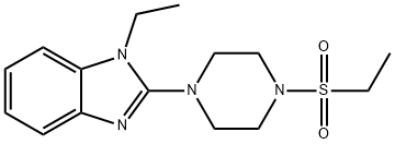 Piperazine, 1-(1-ethyl-1H-benzimidazol-2-yl)-4-(ethylsulfonyl)- (9CI) 结构式