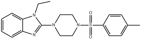 Piperazine, 1-(1-ethyl-1H-benzimidazol-2-yl)-4-[(4-methylphenyl)sulfonyl]- (9CI) 结构式