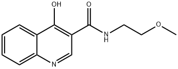3-Quinolinecarboxamide,4-hydroxy-N-(2-methoxyethyl)-(9CI) 结构式