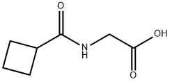 Glycine, N-(cyclobutylcarbonyl)- (9CI) 结构式