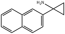 1-(2-萘基)环丙胺 结构式