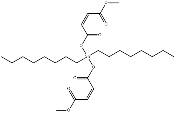 methyl (Z,Z)-8,8-dioctyl-3,6,10-trioxo-2,7,9-trioxa-8-stannatrideca-4,11-dien-13-oate 结构式