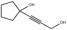 1-(3-羟基丙-1-炔-1-基)环戊烷-1-醇 结构式