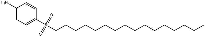 4-十六烷基磺酰苯胺 结构式