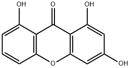 1,3,8-Trihydroxyxanthone 结构式