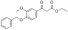 ETHYL 3-(4-(BENZYLOXY)-3-METHOXYPHENYL)-3-OXOPROPANOATE 结构式