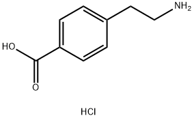 4-(2-氨基乙基)苯甲酸盐酸盐 结构式