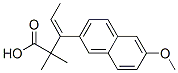 beta-ethylidene-6-methoxy-alpha,alpha-dimethylnaphthalene-2-propionic acid 结构式