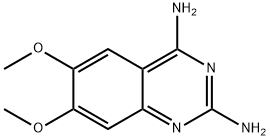 2,4-二氨基-6,7-二甲氧基喹唑啉 结构式