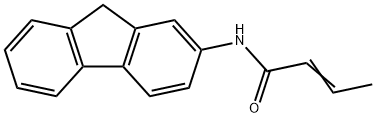 N-(9H-Fluoren-2-yl)-2-butenamide 结构式