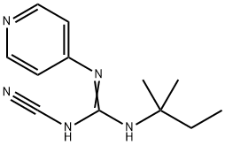 2-Cyano-1-tert-pentyl-3-(4-pyridyl)guanidine 结构式