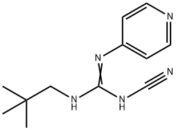 2-Cyano-1-neopentyl-3-(4-pyridyl)guanidine 结构式